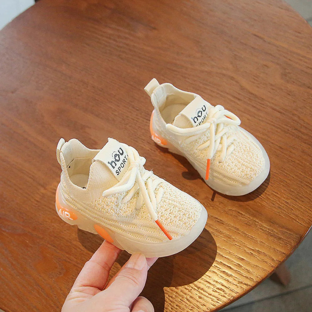 Baby Shoes Newborn Girls Sneaker Boys First Walkers Kids Toddlers Soft Soles Non-slip Sneakers Baby Korean Style Shoes