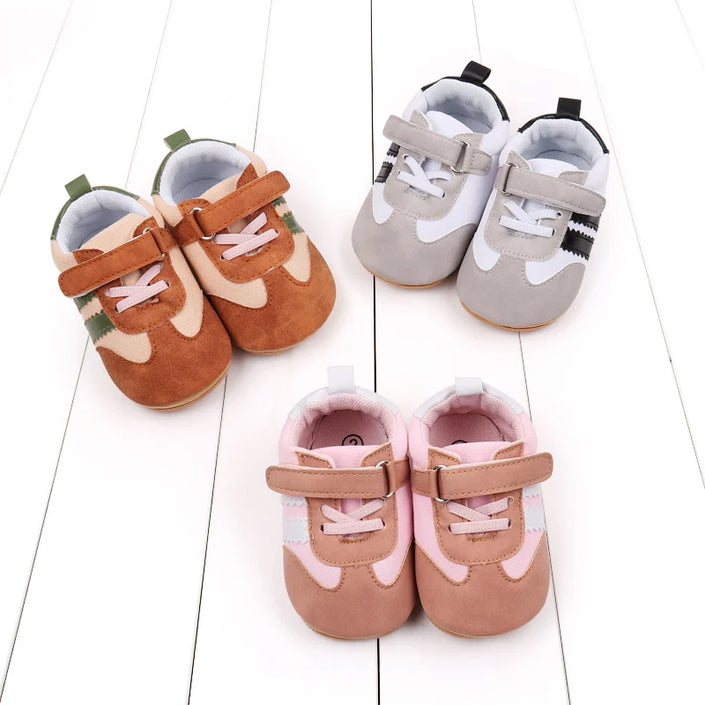 Baby Shoes Soft PU High Quality Sneaker Spring and Autumn Style Sport Shoes for Boys and Girls Anti-slip Sole NewFashion BMB3141