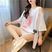 Women's T-shirt Graphic Cotton Short Sleeve Top Female Off Shoulder Summer Outfit Y2k Clothes Clothing Sales Korean Streetwear