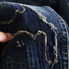 Jeans for Men Stretch Trousers Slim Fit Skinny Ripped Male Cowboy Pants Elastic Patch Broken with Holes Tight Pipe Torn Retro Xs