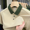 Men's Short Sleeved Luxury Quality Solid Color Polo Shirt Designer Summer Fashion Casual Breathable Lapel T-Shirt Top Men's Wear