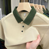 Men's Short Sleeved Luxury Quality Solid Color Polo Shirt Designer Summer Fashion Casual Breathable Lapel T-Shirt Top Men's Wear