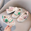 1 pairs Baby Shoes Spring New Baby Soft Sole Versatile  kid's Walking Shoes Little Bear Girls Sports Shoes Cartoon Casual Shoes