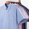 Men's short-sleeved shirt, business casual striped, thin, comfortable, versatile and simple streetwear for spring and summer
