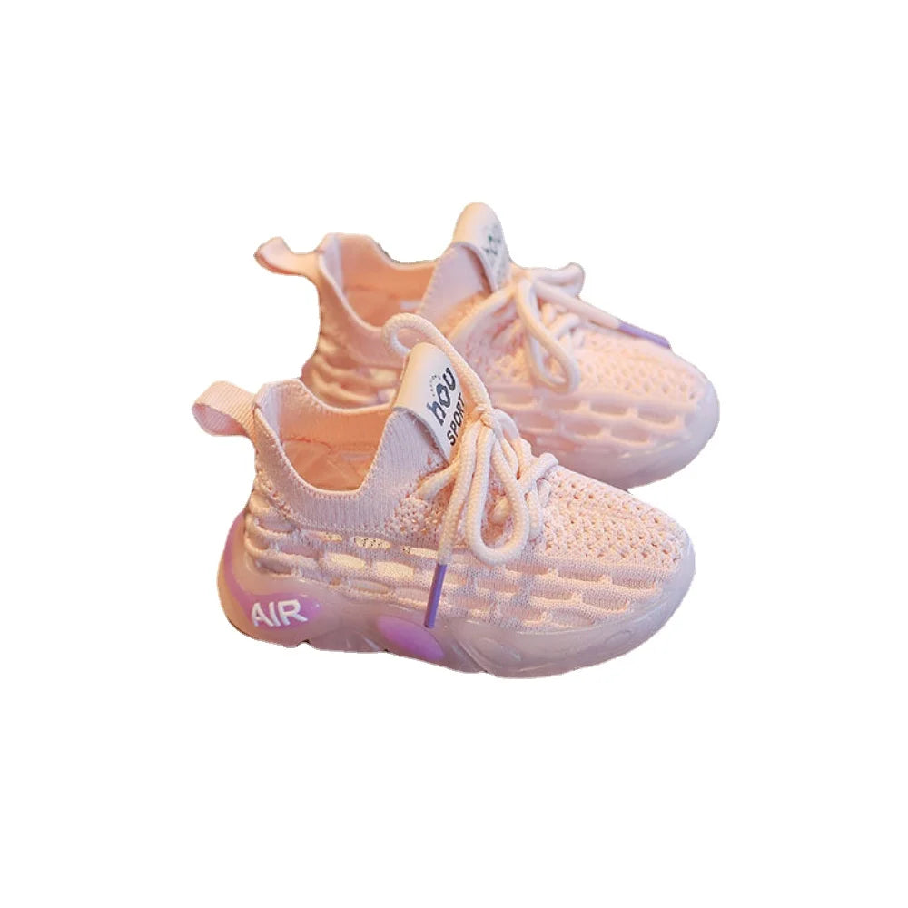 Baby Shoes Newborn Girls Sneaker Boys First Walkers Kids Toddlers Soft Soles Non-slip Sneakers Baby Korean Style Shoes
