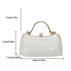 Ladies Fashion Shoulder Bag, Gorgeous Large Capacity Ladies Evening Bag, Glossy Compact Retro Ladies Handbag