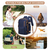 Men Travel Backpack  Airplane Bag Hand Luggage Multifunction Daybacks Carry-Ons Laptop Backpack Women Cabin Bags, Shool Backpack