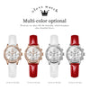 OLEVS 9933 Women' Watches Luxury Brand Diamond Quartz Wristwatch Waterproof Luminous   Leather Strap Multifunction Ladies Watch