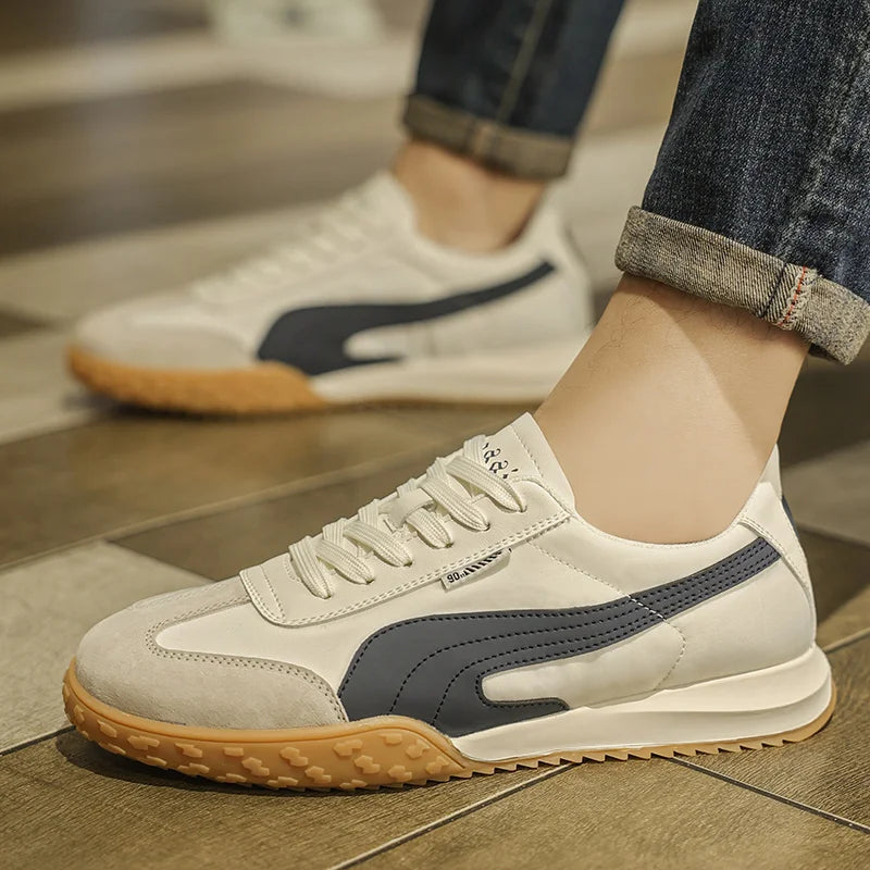 Men's Shoes 2025 Spring New Classic Board Shoes Fashion Senior Sense Retro Shoes Wear-resistant Non-slip Street Casual Shoes