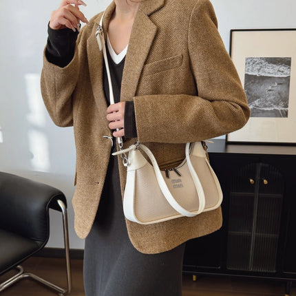 High-Quality Leather Crossbody Bag For Ladies - Elegant Shoulder Handbag With Removable Strap, Perfect Gift For Fashion Women