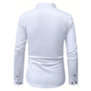 Brand New Men White Shirts Fashion Quality Long Sleeve Casual Solid Color Elastic Male Business Shirt