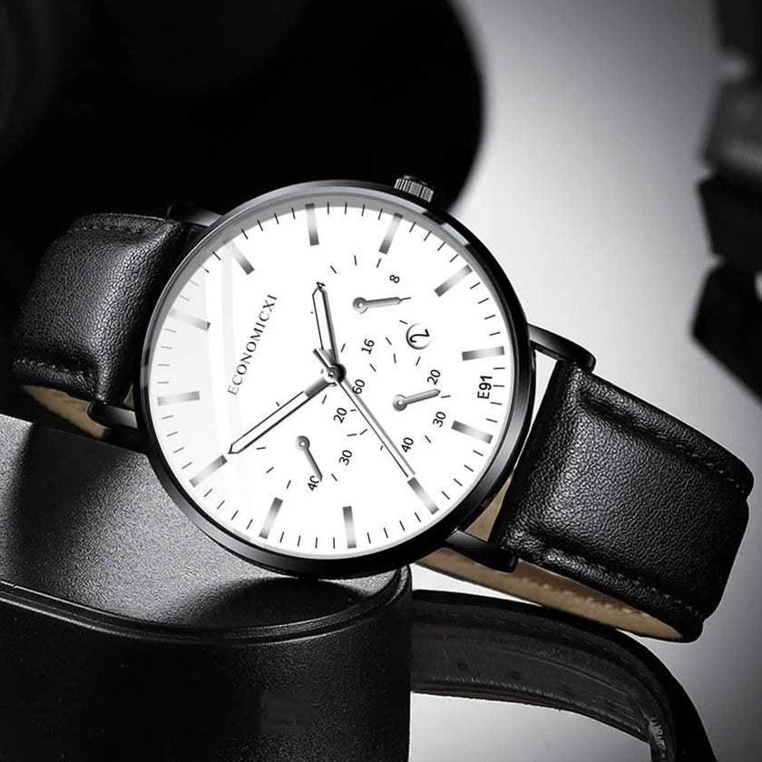 Watches For Men Busine Luxury Sports Watch Analog Leather Quartz Mens Watches Automatic Mechanical Relojes De Pulsera De Cuarzo
