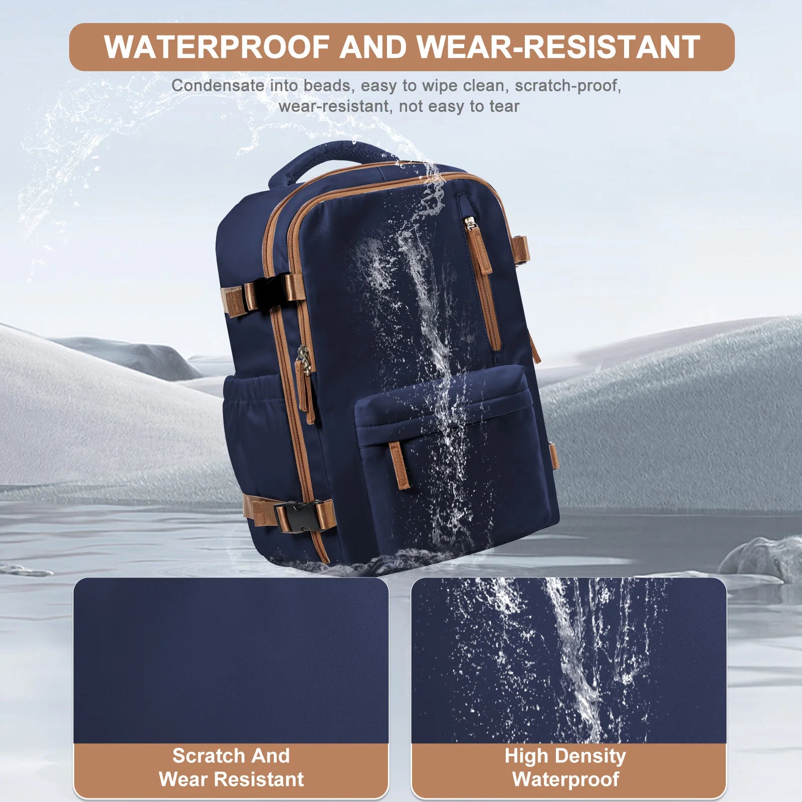 Men Travel Backpack  Airplane Bag Hand Luggage Multifunction Daybacks Carry-Ons Laptop Backpack Women Cabin Bags, Shool Backpack