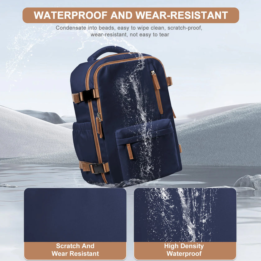 Men Travel Backpack  Airplane Bag Hand Luggage Multifunction Daybacks Carry-Ons Laptop Backpack Women Cabin Bags, Shool Backpack