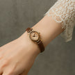 Ladies' Fashion Watch, Leather Quartz Watch, Retro Elegant Fashion Quartz Waterproof Ladies' Watch