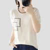 Woman T-shirt Summer 2025 New 100% Cotton O-Neck Clothes Casual Fashion Top Luxury Elegant Female T-shirt