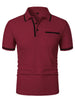 2025 Summer New Men's Polo Polo Shirt European Casual Short Sleeved T-shirt Sports Polo Shirt Button Pocket Design