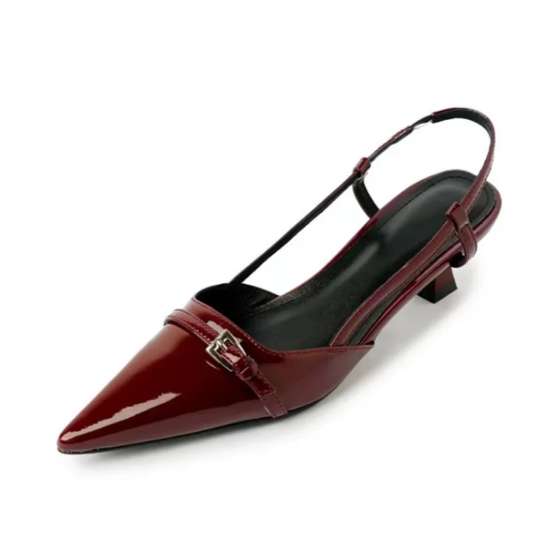 Women Shoes Pumps Sandals Spring Fashion Pointed Toe Slingbacks Female Footwear Summer Ladies Shallow Shoes High Heels