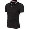 2025 Hot Sale Men's Summer Casual Breathable Comfortable Polo Shirt Men's Solid Color High Quality Short Sleeve T-Shirt