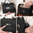 Ladies Cowhide Bags Shoulder Crossbody Bags Female  Genuine Leather Tote Vintage Commuter Women Small Square Bag Luxury Designer