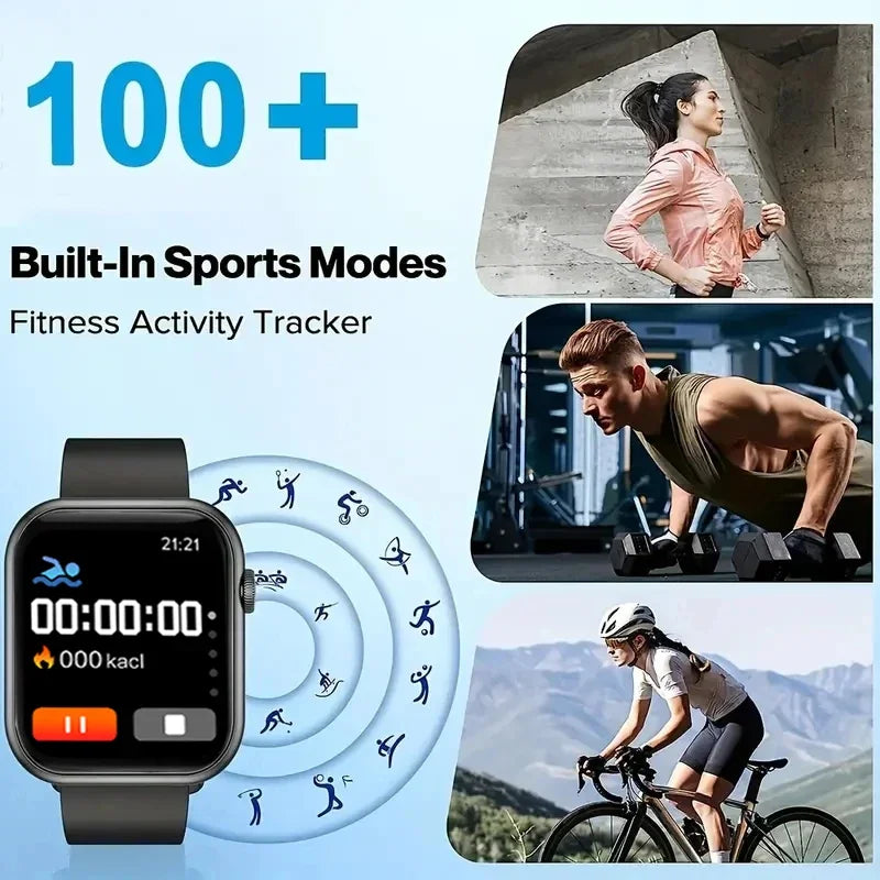 2025 New Smartwatch For Men Android IOS Phone 1.73