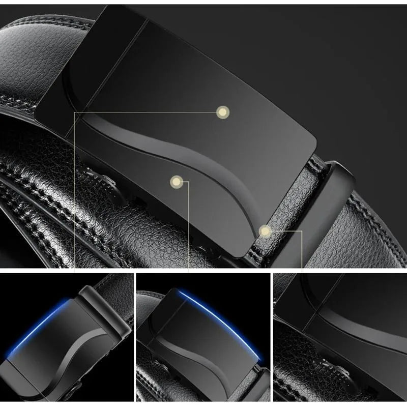 Men's Business Simple Belt-High Quality Dating Party Leisure Work Formal Occasion Genuine Belt for Denim Trousers