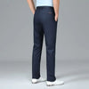 Casual Pants Men's Spring Summer Bamboo Fiber Solid Color Business Casual Fashion Straight Formal Suit Long Trousers Male