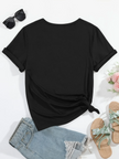Women's T-shirt Flowers Pattern Print Round Neck Casual Streetwear Comfortable Breathable Female Clothing Top Tees Hot Sales