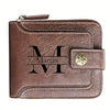 Men Leather Gift Idea for Husband BF Personalized Father's Day Gift Men Wallet Custom Engraved Birthday/Anniversary Wallets