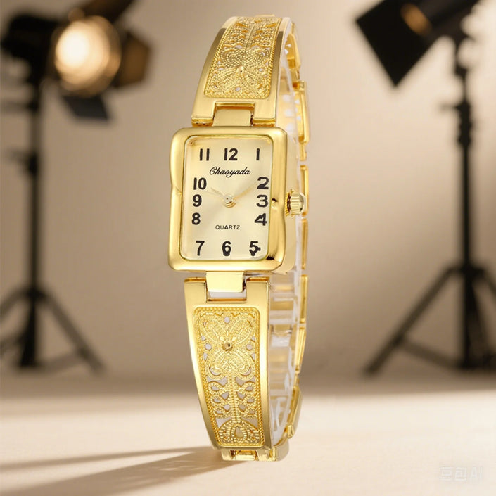 Top Brand Ladies Watch Reloj Mujer Luxury Gold Silver Square Quartz Watches for Women Fashion Elegant Woman Watch Clock Gift