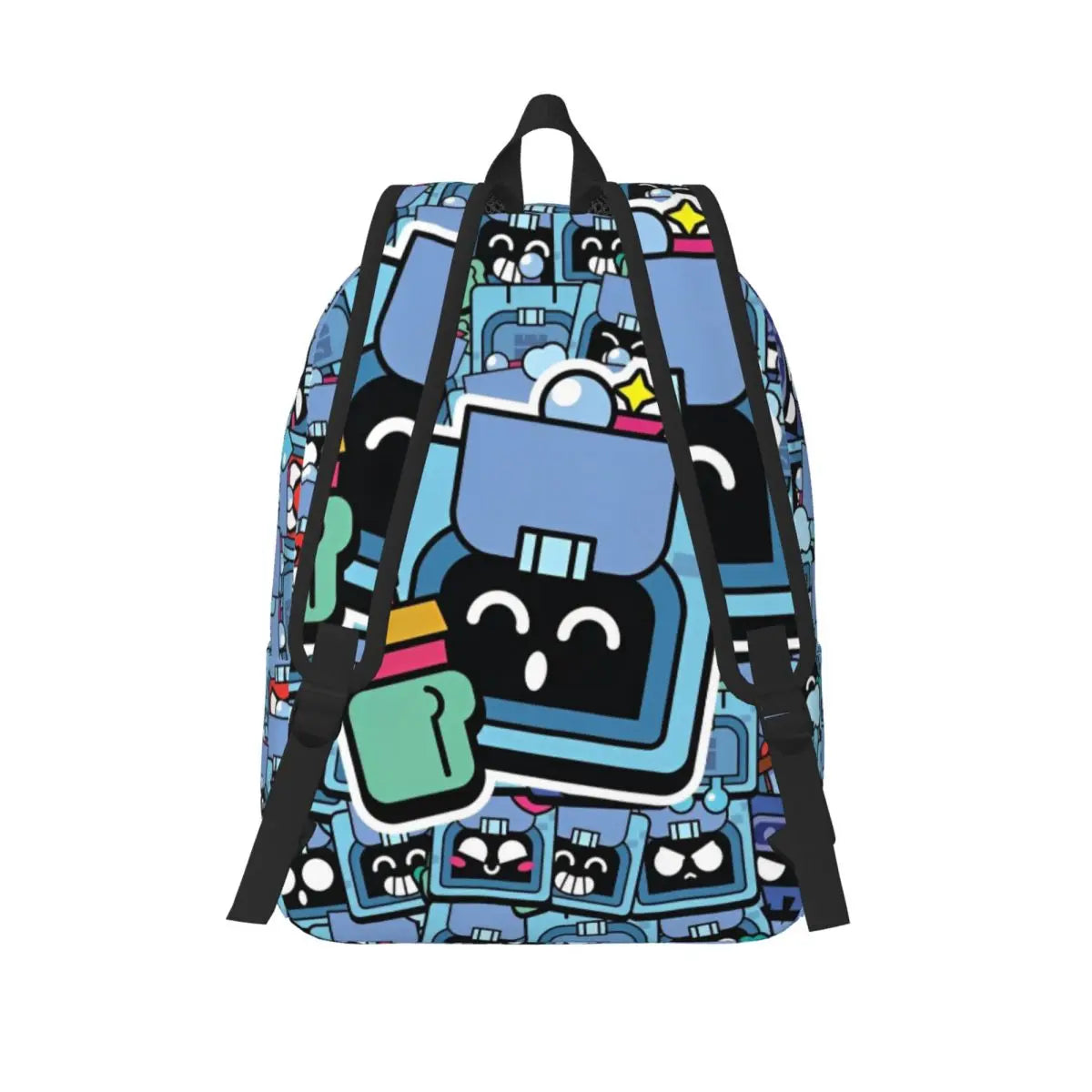 Brawleds Funny Game Backpack for Men Women Casual High School Business Daypack Laptop Shoulder Bag with Pocket