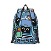Brawleds Funny Game Backpack for Men Women Casual High School Business Daypack Laptop Shoulder Bag with Pocket