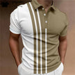 Fashion Polo Shirt For Men 3d Stripe T-Shirt Tops Summer Short Sleeve High Quality Polo Shirts Black Tees Casual men's Clothes