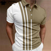 Fashion Polo Shirt For Men 3d Stripe T-Shirt Tops Summer Short Sleeve High Quality Polo Shirts Black Tees Casual men's Clothes