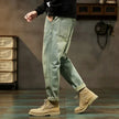 Men Jeans 2025 New Loose and Versatile Harem Pants Retro Simple Fashion Solid Color Comfortable Versatile Male Autumn Summer