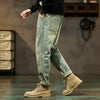 Men Jeans 2025 New Loose and Versatile Harem Pants Retro Simple Fashion Solid Color Comfortable Versatile Male Autumn Summer