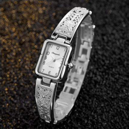 Top Brand Ladies Watch Reloj Mujer Luxury Gold Silver Square Quartz Watches for Women Fashion Elegant Woman Watch Clock Gift
