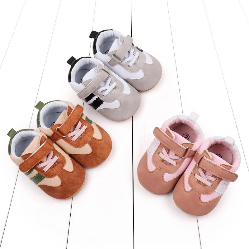 Baby Shoes Soft PU High Quality Sneaker Spring and Autumn Style Sport Shoes for Boys and Girls Anti-slip Sole NewFashion BMB3141