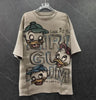 Popular Short-Sleeved T-shirt 2024 New Winter Cartoon Sequins Design Sense Women's Kawaii Clothes Top Fashion Brand Cute Tees