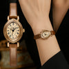 Ladies' Fashion Watch, Leather Quartz Watch, Retro Elegant Fashion Quartz Waterproof Ladies' Watch