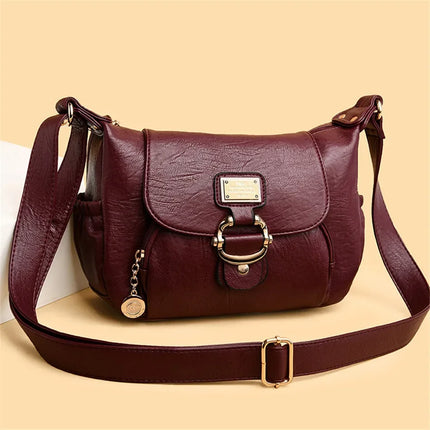 Ladies Luxury Brand Handbags Sac A Main Crossbody Bags for Women 2024 Leather Shoulder Bags Female Messenger Bag Soft Flap Bag