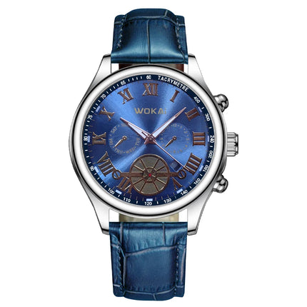 New 2023wokai business watch Quartz sports watch leisure belt men's watch men's watch