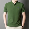 The 2025 new men's top POLO shirt is comfortable for work, meetings, casual outdoor, breathable, sweat-absorbent, simple and ele