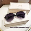 Brown Sunglasses For Men, High-end Polarized Sunglasses For Driving, Large Frame, Large Face Sunshade