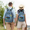 Brawleds Funny Game Backpack for Men Women Casual High School Business Daypack Laptop Shoulder Bag with Pocket