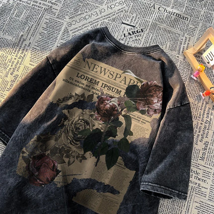 Men's T-Shirt High Quality Printed Male Clothing Fashion Casual Short Sleeved Loose Oversized Shirt Street Harajuku Tops Tees