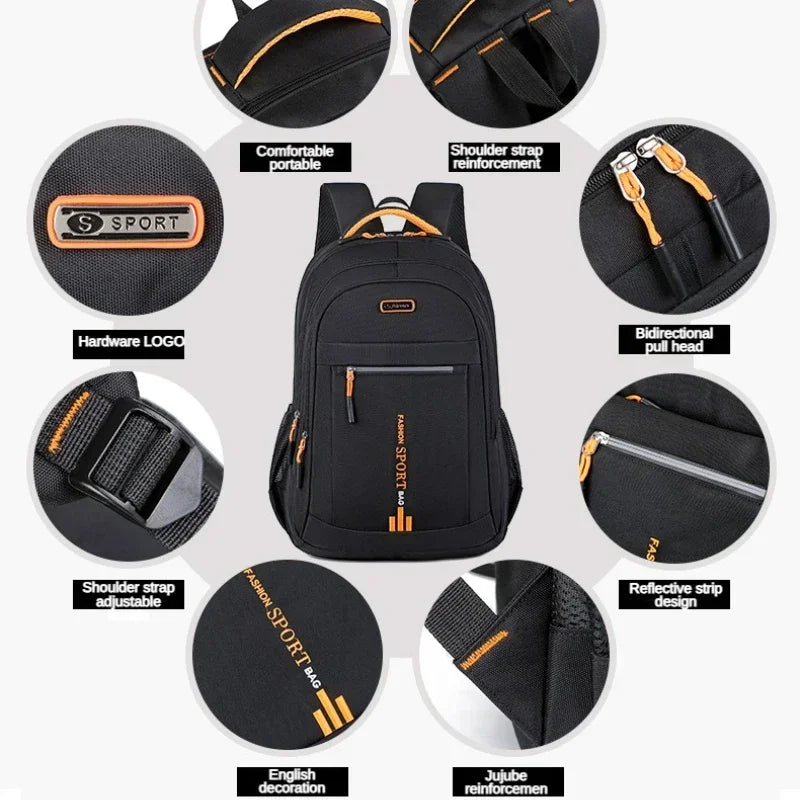 Men's Backpacks Oxford Waterproof Rucksack Business Computer Bag Casual Travel Backpacks Senior High School Student Schoolbag 가방