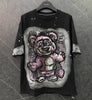 Popular Short-Sleeved T-shirt 2024 New Winter Cartoon Sequins Design Sense Women's Kawaii Clothes Top Fashion Brand Cute Tees