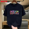 T Shirt for Men  Cotton Round Neck Summer New Short Sleeve Men's Loose Oversized Fashionable Printed Short Sleeved T-shirt Moto