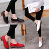 Summer Footwear for Woman Flat Solid Color Oxford Shoes Soft Leather Sneakers Low Medium Pumps Slip on Loafers Shoes for Women